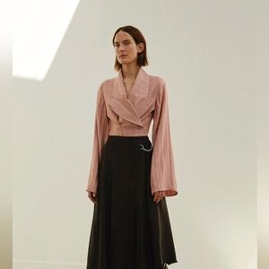 Sid Neigum Pink Wrap Blazer Size 8 New With Tags